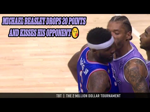 Michael Beasley drops 20 and kisses opponent 😘