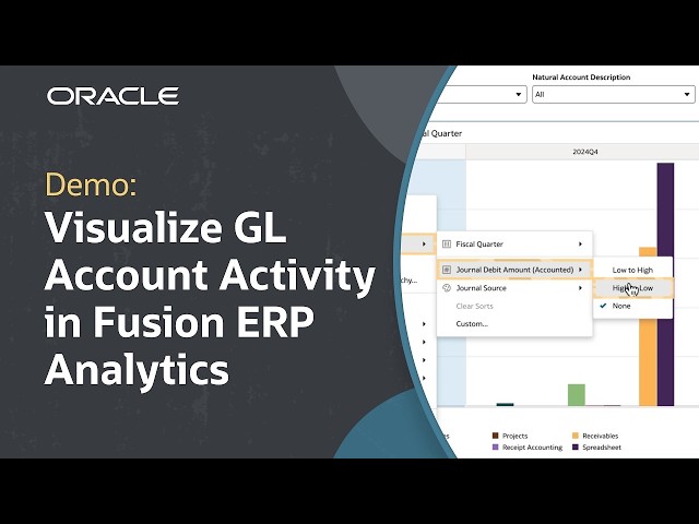 How to Explore GL Account Activity with CAA in Fusion ERP Analytics