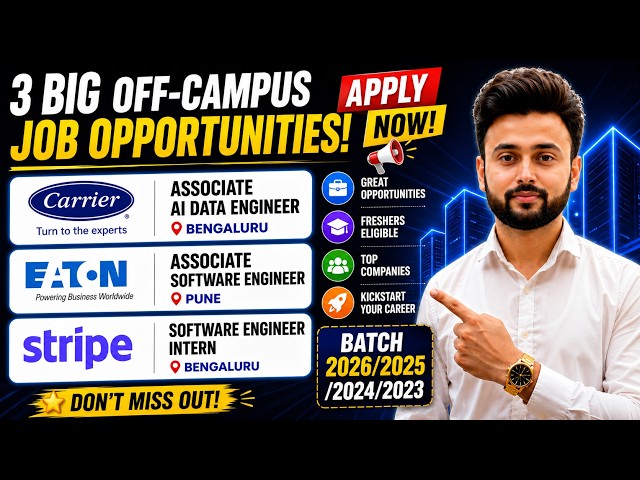No Coding Round | No % criteria | 2026/25/24/23 batch | 3 job opportunities | Salary 6 LPA #itjobs