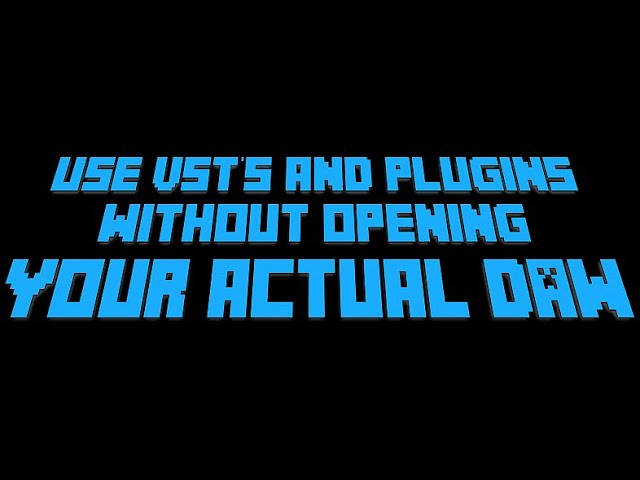 Use any VST plugin as a standalone application with the FREE NanoHost from Tone2