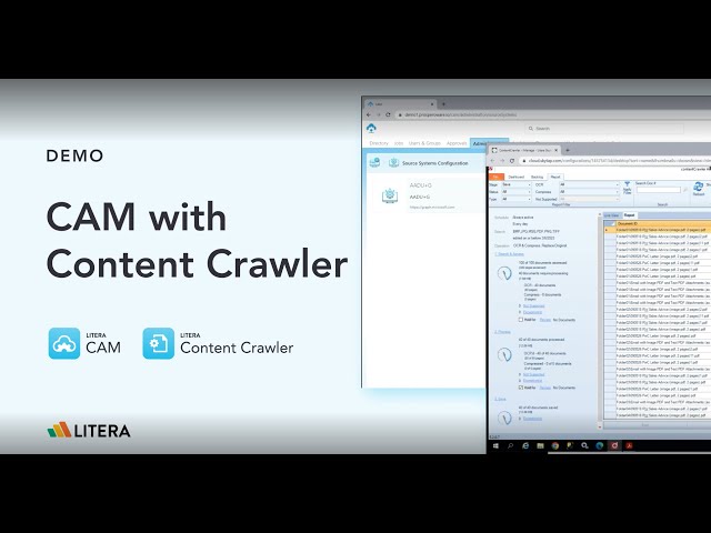 contentCrawler and CAM Demo: Unlock Firm Knowledge When Moving to the Cloud