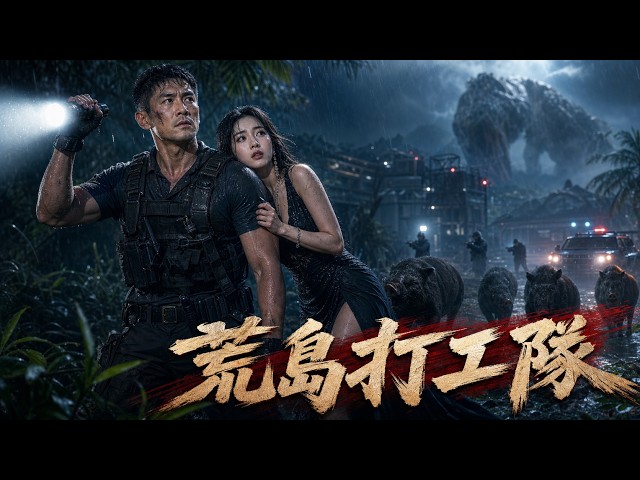 【荒島打工：打怪尋寶護隊友】保鏢流落荒島，剛救下7人就撞見持槍傭兵：這座島的秘密比怪物更可怕#短劇 #AI短劇 #心願劇社 #中文短劇