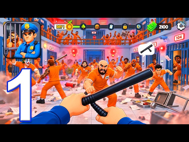 Prison Riot: Guard Simulator - Gameplay Walkthrough Part 1 - Prison Guard Job (iOS, Android)