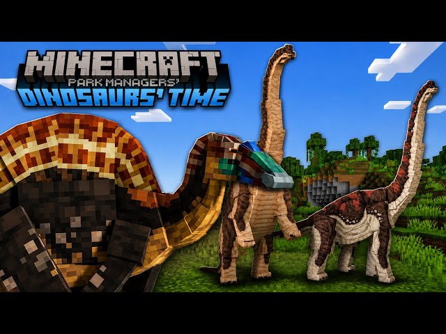 THE UPDATE IS HERE! COMPLETE REVIEW OF THE DINOSAURS' TIME PARK MANAGERS' ADDON UPDATE! - MCPE
