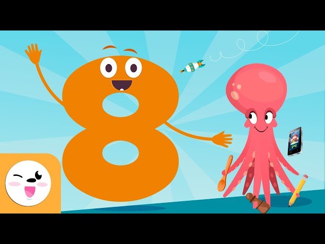 El número 8 - Aprende a contar - Los números del 1 al 10 - La canción del número ocho