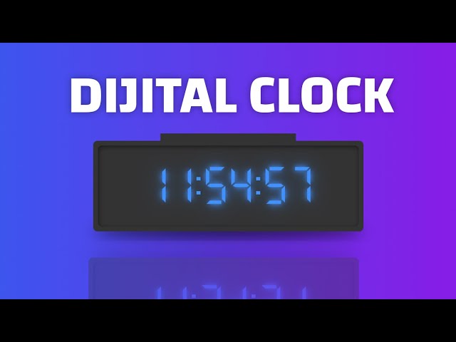 Simple Digital Clock using HTML CSS &  jQuery