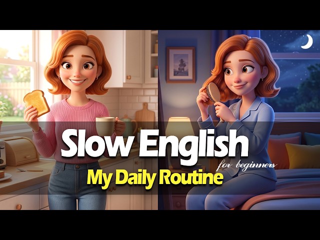 My Daily Routine | Easy English Listening Practice (A2 Level)