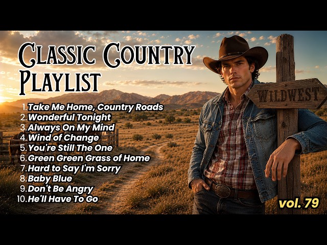 Classic Country Music Timeless 60s 70s 80s 90s - Take Me Home Country Roads, Wonderful Tonight
