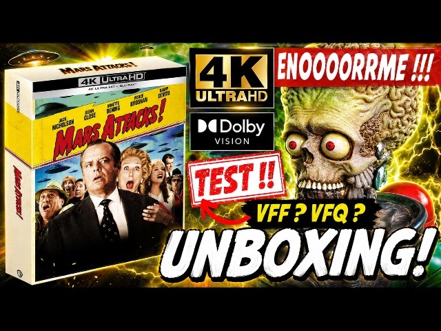 MARS ATTACKS! ★ MASSIVE!! FRENCH DUB?? UNBOXING & PREMIUM 4K UHD/BLU-RAY STEELBOOK REVIEW!!