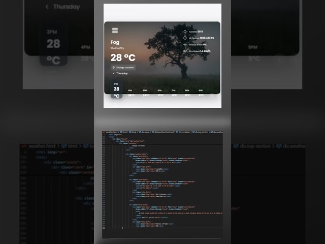 Most Calming Weather App UI ?  #code #dev #mrbeast