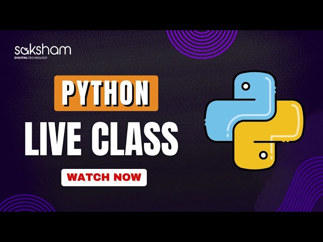 Python Live Class || Saksham Digital Technology #python #java #coding #live #shorts #livecoding