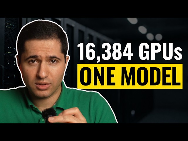 How Thousands of GPUs Train One AI Model