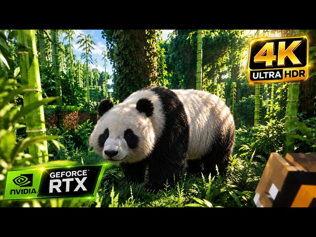THIS IS WHAT ULTRA-REALISTIC 4K MINECRAFT LOOKS LIKE WITH EVERYTHING ON MAX SETTINGS PATRIX x128