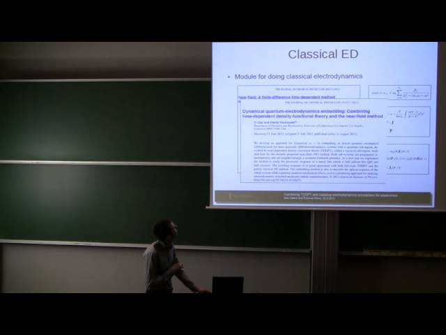 Arto Sakko, Tuomas Rossi: Combining TDDFT and classical electrodynamics simulations for plasmonics