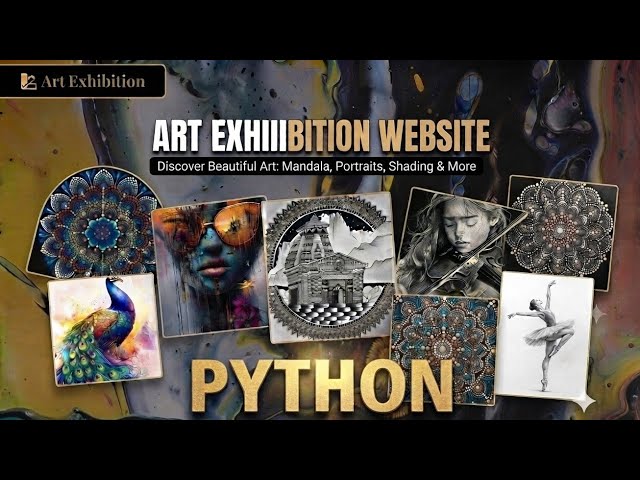 How to create art exhibition website using python. #viralvideo #viral #videos 