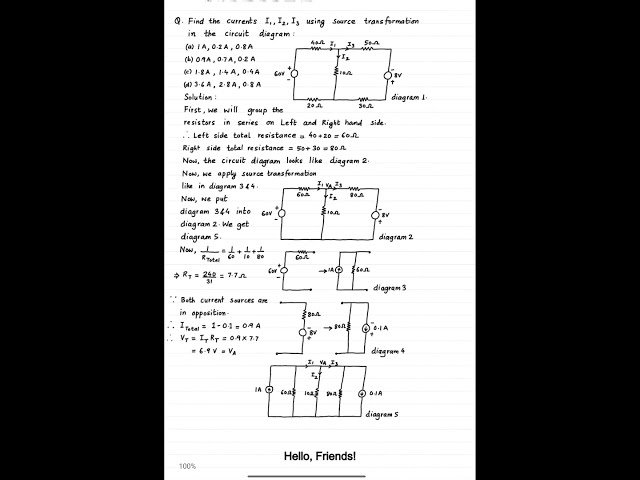 MCQ - DC Basics and Networks -Using Source Transformation/Conversion and Node Voltage Method - Q.15