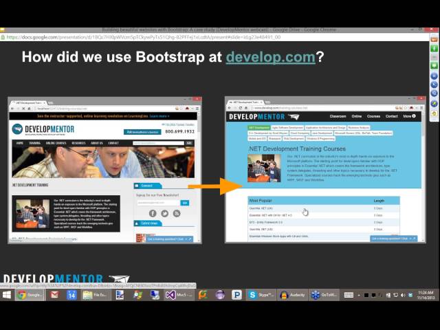 Building beautiful websites with Bootstrap: A case study