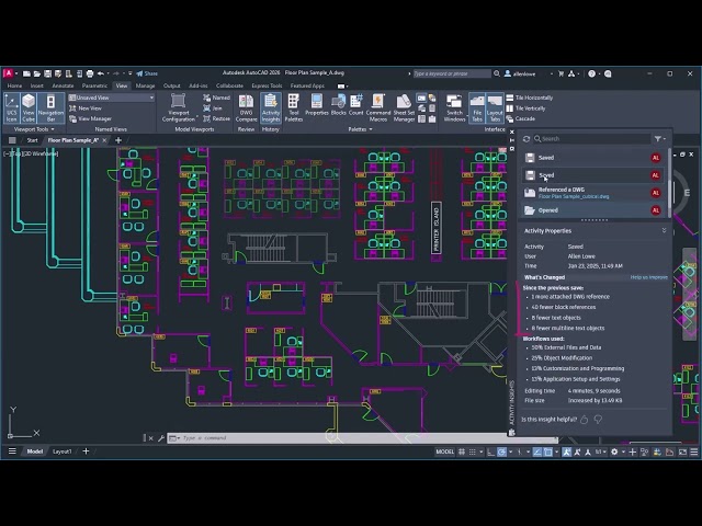 Activity Insights | AutoCAD 2026