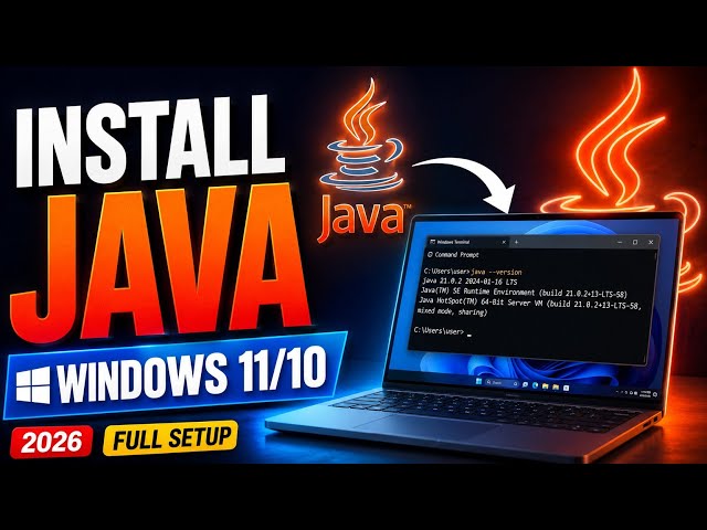 How to Install Java JDK on Windows 11/10 (2026) | Full Setup Guide