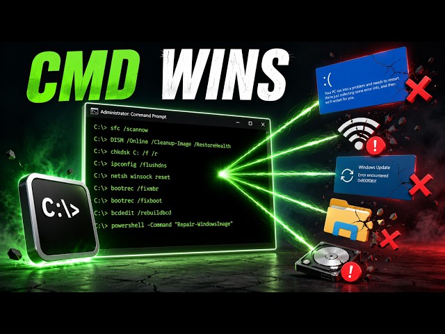 9 CMD Commands That Fix Most Windows Problems (Every User Should Know)