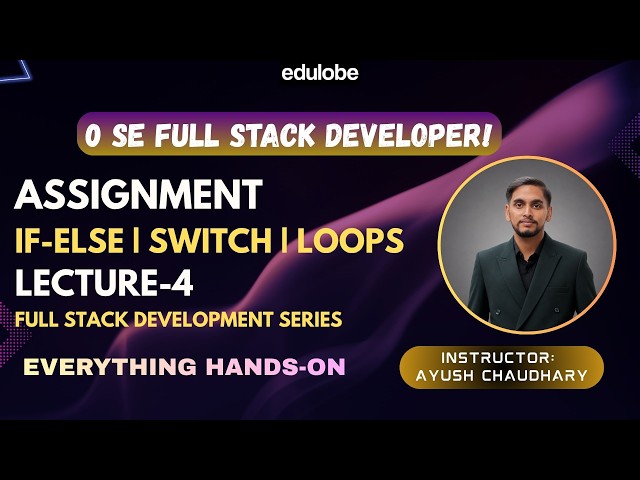 Java Tutorial for Beginners | Lecture 4 | Practice Questions on Loops, Switch Case & User Input