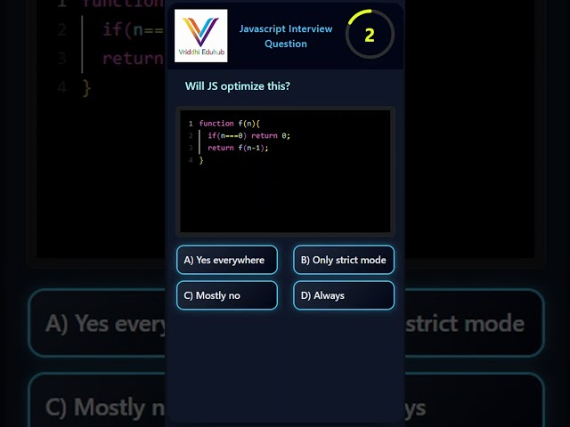 JavaScript Interview Questions 🔥 Shorts | JS Recursion | Beginner to Advanced