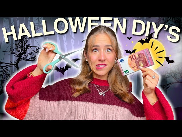 HALLOWEEN DIYS UNDER 10€! 🕷️🎃 Make your own Halloween snacks & decorations!