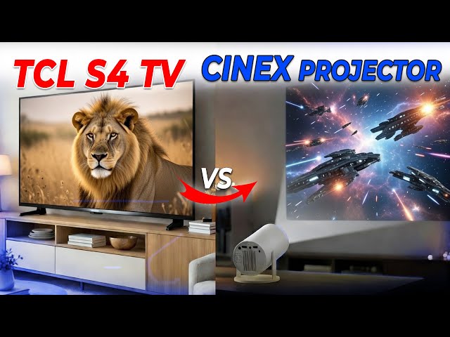 TCL S4 vs. SimplifyTech CineX Projector [2026]: Best $300 Screen?