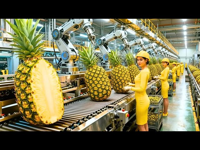 Dentro de la Fábrica de Procesamiento de Piña de Alta Tecnología Más Grande del Mundo