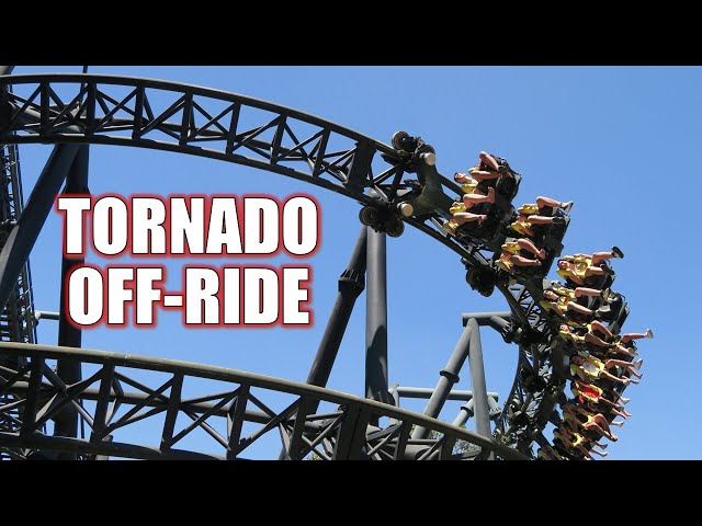 Tornado Off-Ride Footage, Parque de Atracciones de Madrid Intamin Inverted Coaster | Non-Copyright
