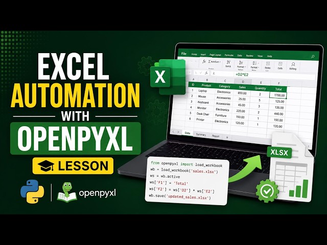 Excel automation with openpyxl lesson