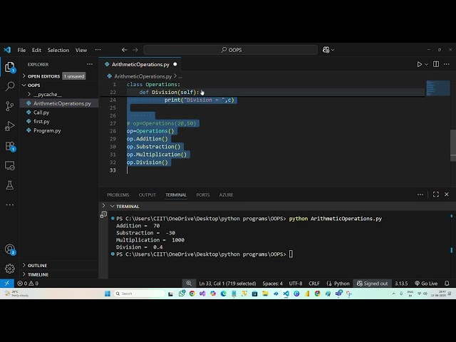 Python Chapter   Constructor,Inheritance