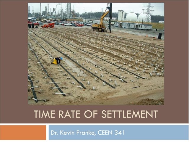 CEEN 341 - Lecture 17 - Time Rate of Settlement