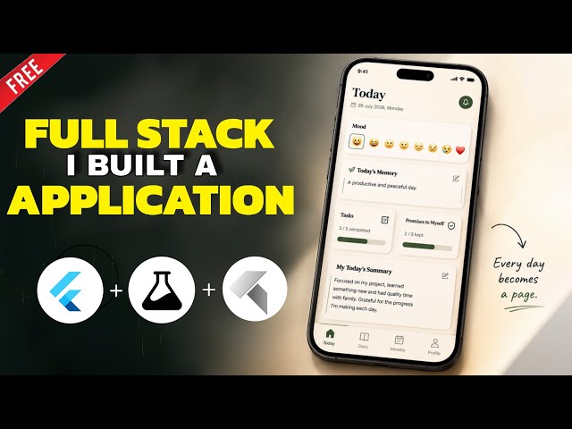 "How to Build a Life Memory & Self Improvement Diary Application Using Flutter, Stitch & InsForge"