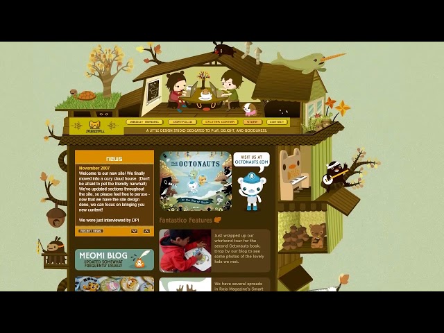 Meomi flash website in 2007