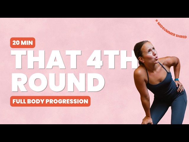 20 Min Full Body Workout with Dumbbells | No Jumping, Progressive Rounds (Midsummer Shred)