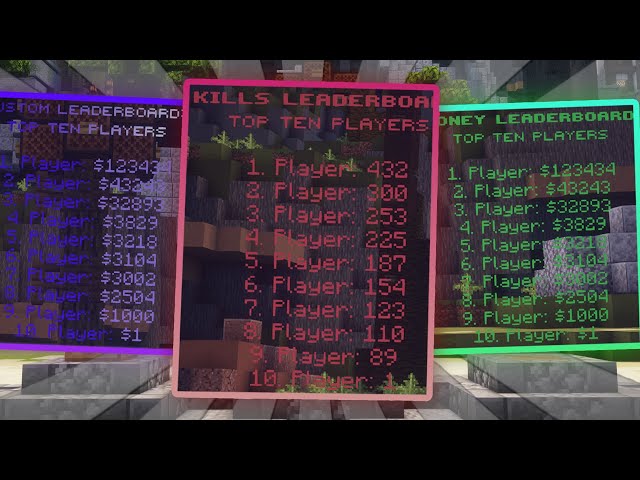 How to Make Minecraft Leaderboards in Minutes