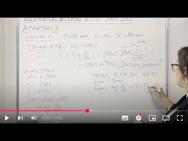 PAU Cantabria Junio 2025. Matemáticas Aplicadas a CCSS (Apartado 3/3)
