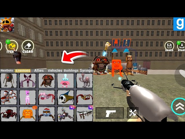Nextbots in playground mod updated new chompy chasey phase 3 all characters 😱 chasing nextbots 🔥