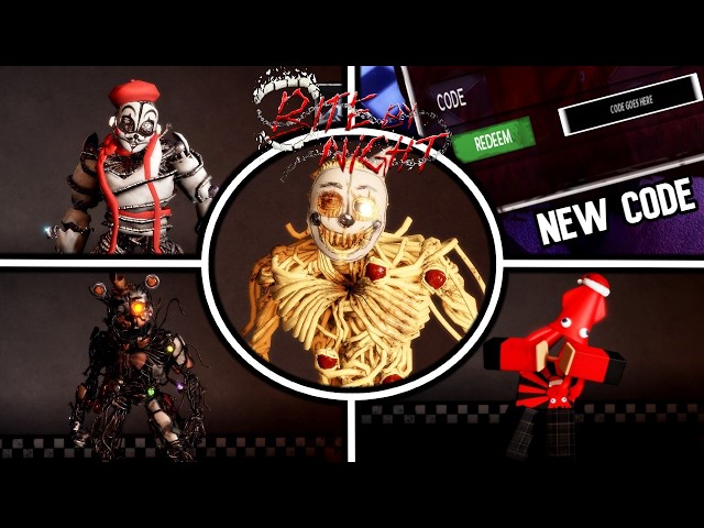 Bite By Night Update: All New Ennard Skins Gameplay + New Code & Emotes | Roblox