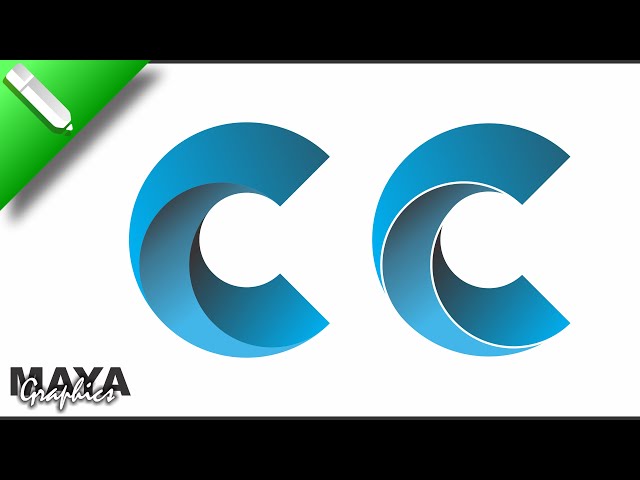 Letter C Logo Desig - Coreldraw | 3D Swirl logo design in Coreldraw | Maya Graphic Tutorial