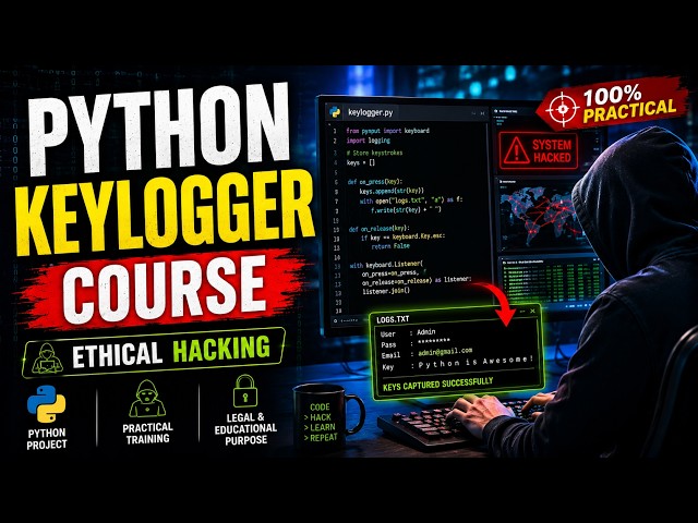 Python Keylogger Course in Tamil 🔥 | Ethical Hacking Practical Training