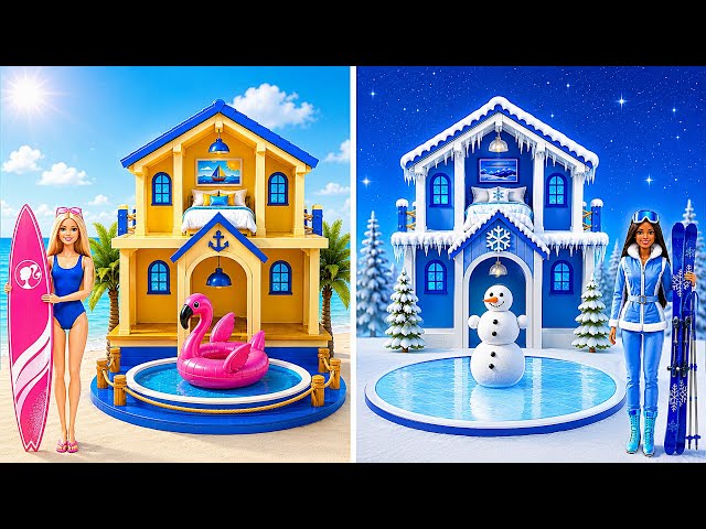 We Build Amazing Doll House | Summer vs Winter Challenge by Multi DO Smile