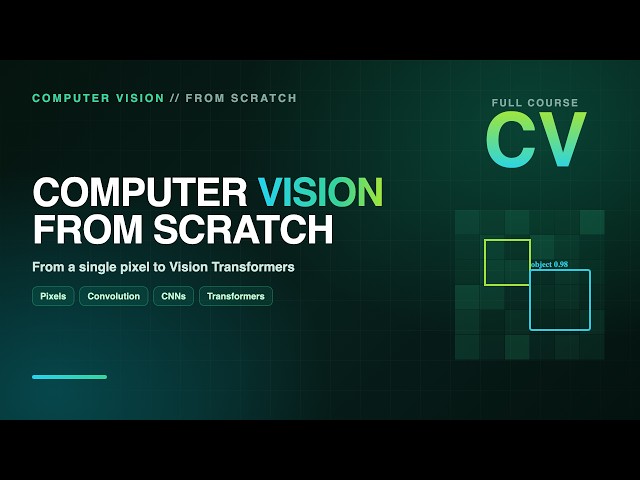 Computer Vision From Scratch — Full Course (Pixels to Vision Transformers)