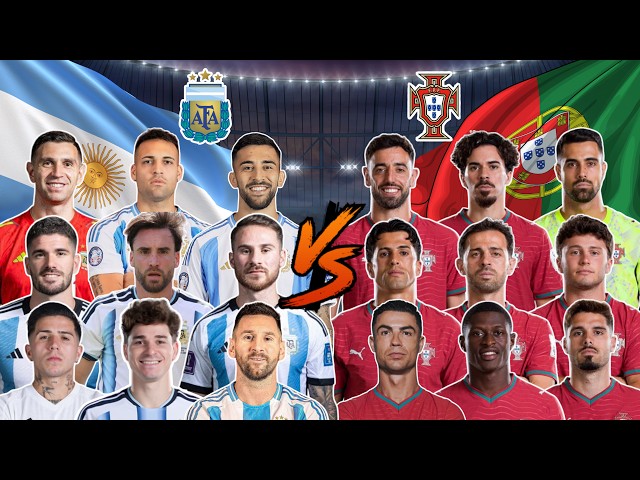 Argentina vs Portugal 🇦🇷🇵🇹 | World Cup 2026 Player Comparison ⚽🔥