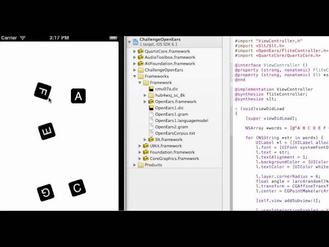 ABC OpenEars -- ios code practice