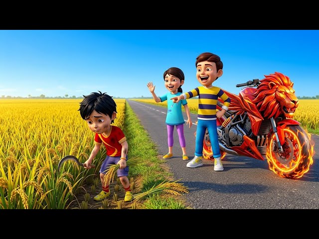 Poor Farmer Shiva vs Rudra Luxury Life | Shiva Saved the Whole Village | Poor Shiva vs Rich Rudra |