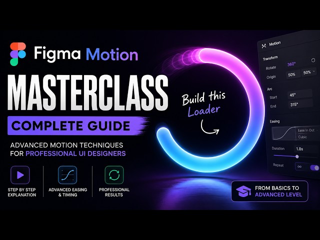 Learn Figma Motion in 5 Minutes | Complete Beginner Guide #figma #figmacommunity