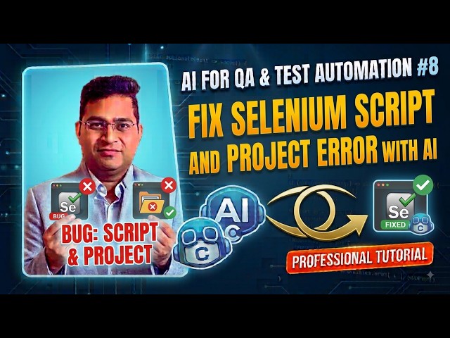 Fix Selenium Script and Project Error | AI for QA & Test Automation #8