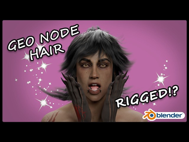 Blender - Geometry Node Hair Rigging Tutorial